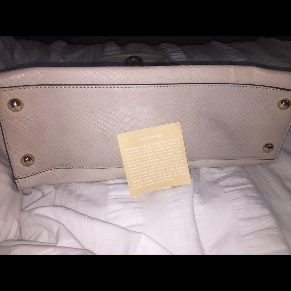 Michael Kors Matte Python Leather Hamilton - image 4